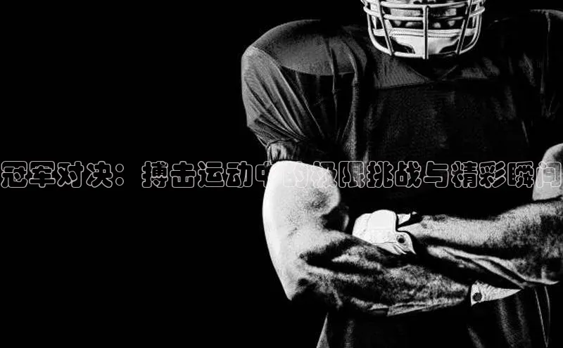 冠军对决：搏击运动中的极限挑战与精彩瞬间